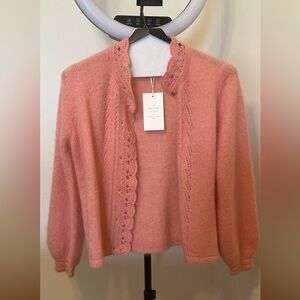 Pink Sézane sweater